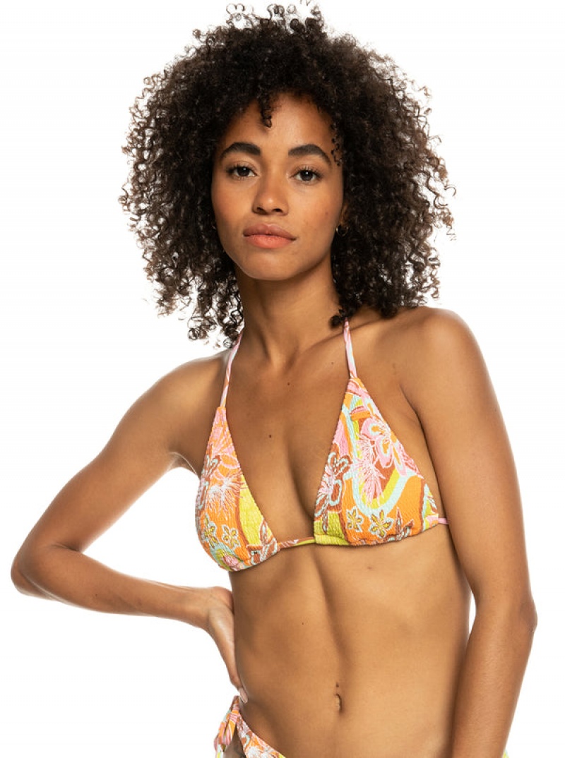 Roxy Floraldelic Tiki Tri Bikinioberteile | 93824-XPUG