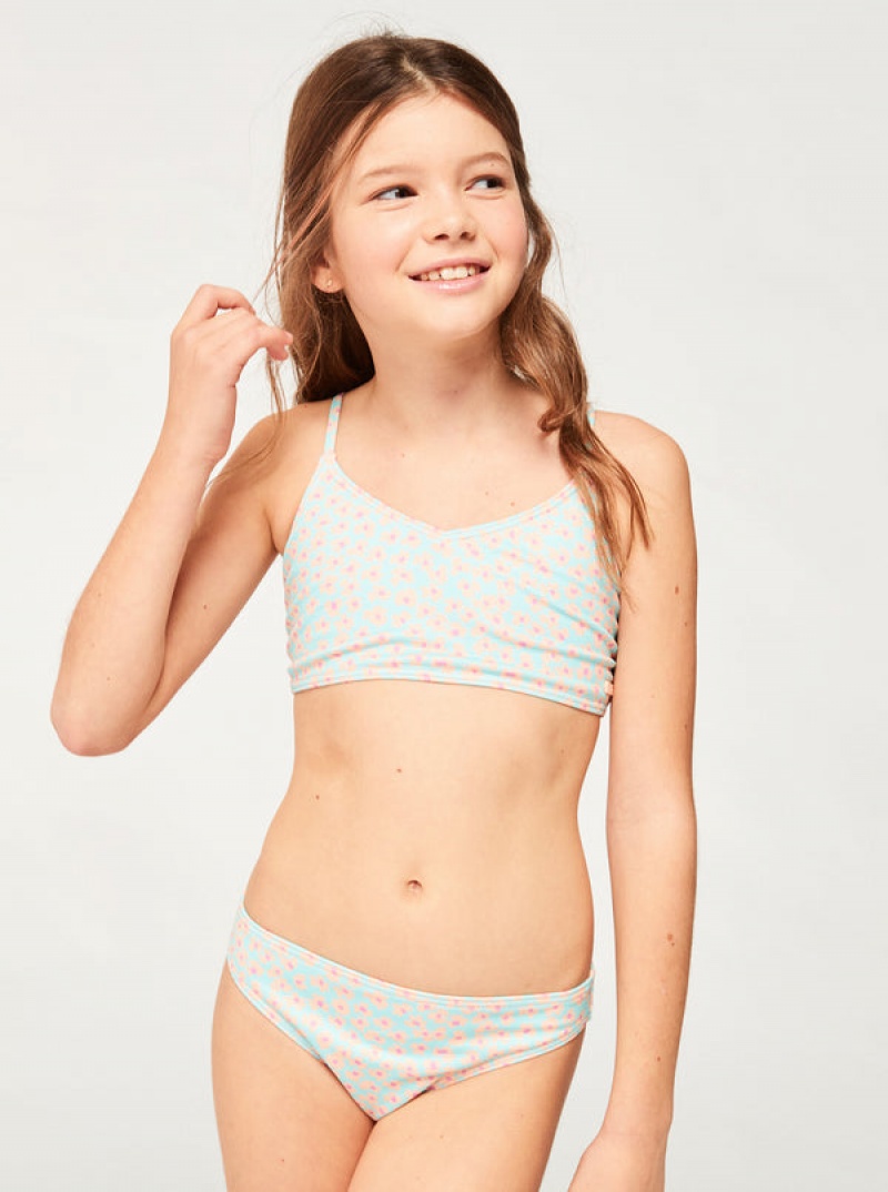 Roxy Flower Bed Cropped Set Bademode Mädchen | 91423-KGSJ