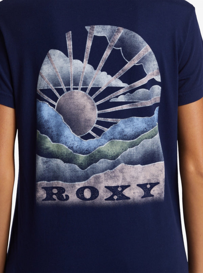 Roxy Get Lost In The Moment Boyfriend T-shirts | 93872-YSNQ