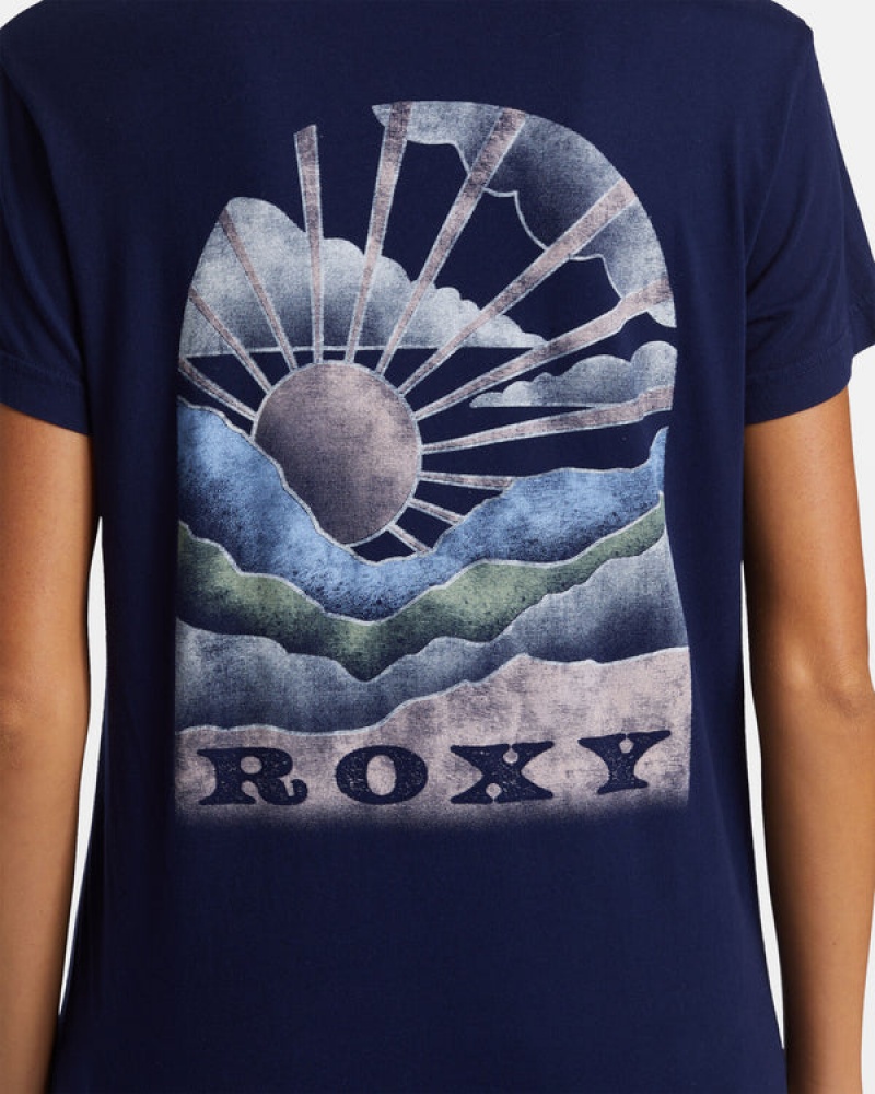 Roxy Get Lost In The Moment Boyfriend T-shirts | 93872-YSNQ