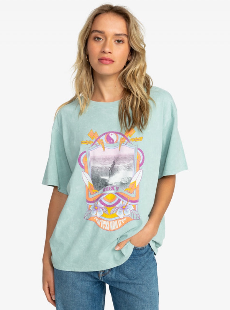 Roxy Girl Need Love A Oversized T-shirts | 36712-SAWX