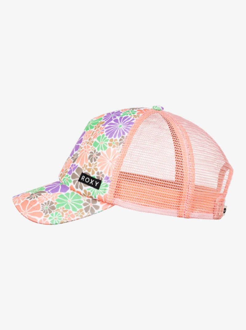 Roxy Honey Coconut Trucker Hüte Mädchen | 36281-ZPUV