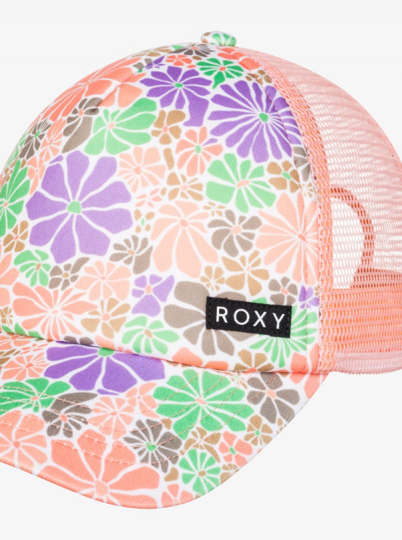 Roxy Honey Coconut Trucker Hüte Mädchen | 36281-ZPUV