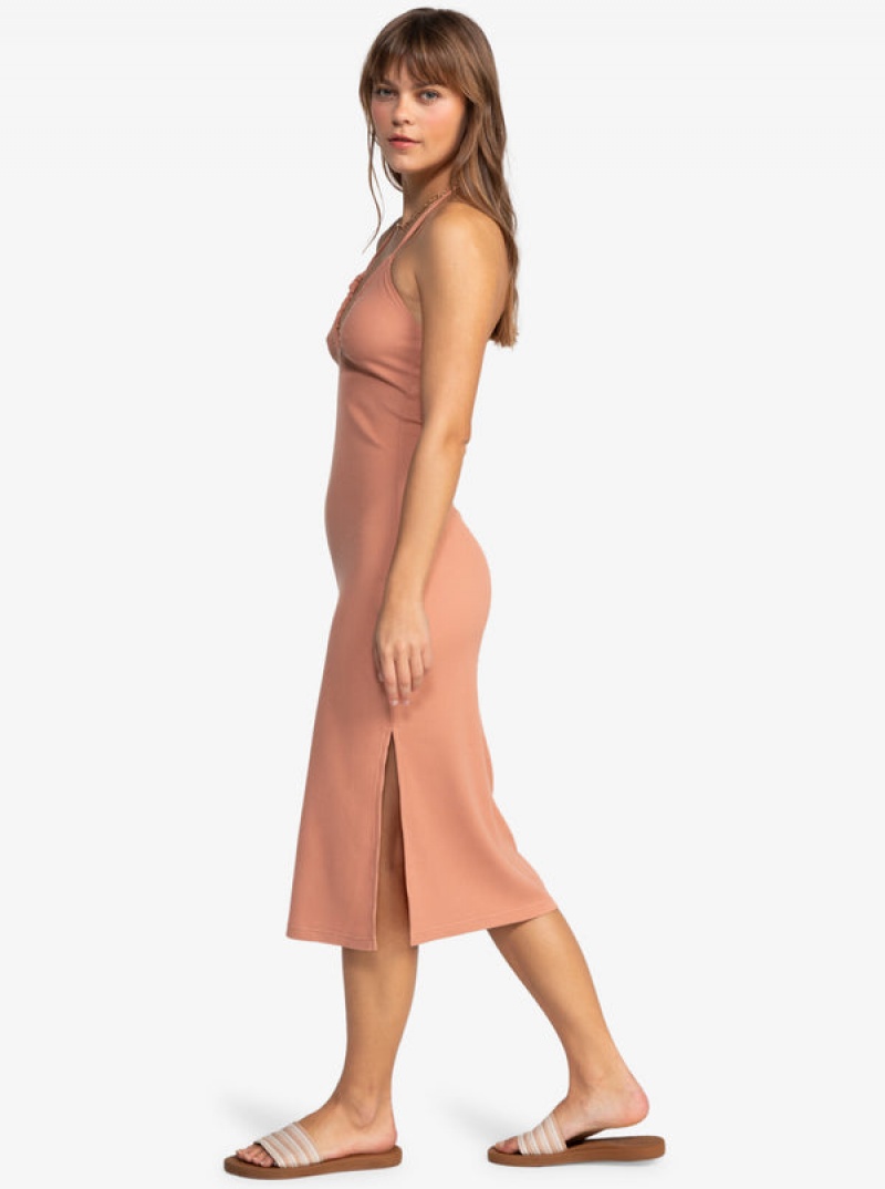 Roxy Late Sunset Halter Midi Kleid | 90684-SDOX