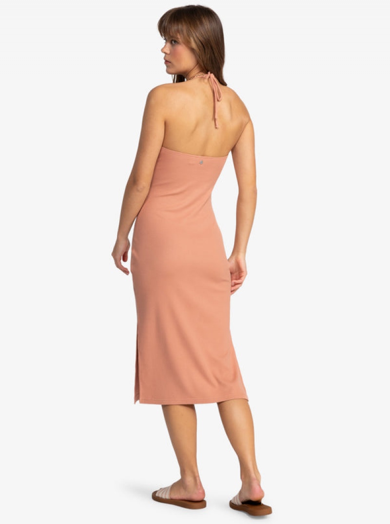 Roxy Late Sunset Halter Midi Kleid | 90684-SDOX