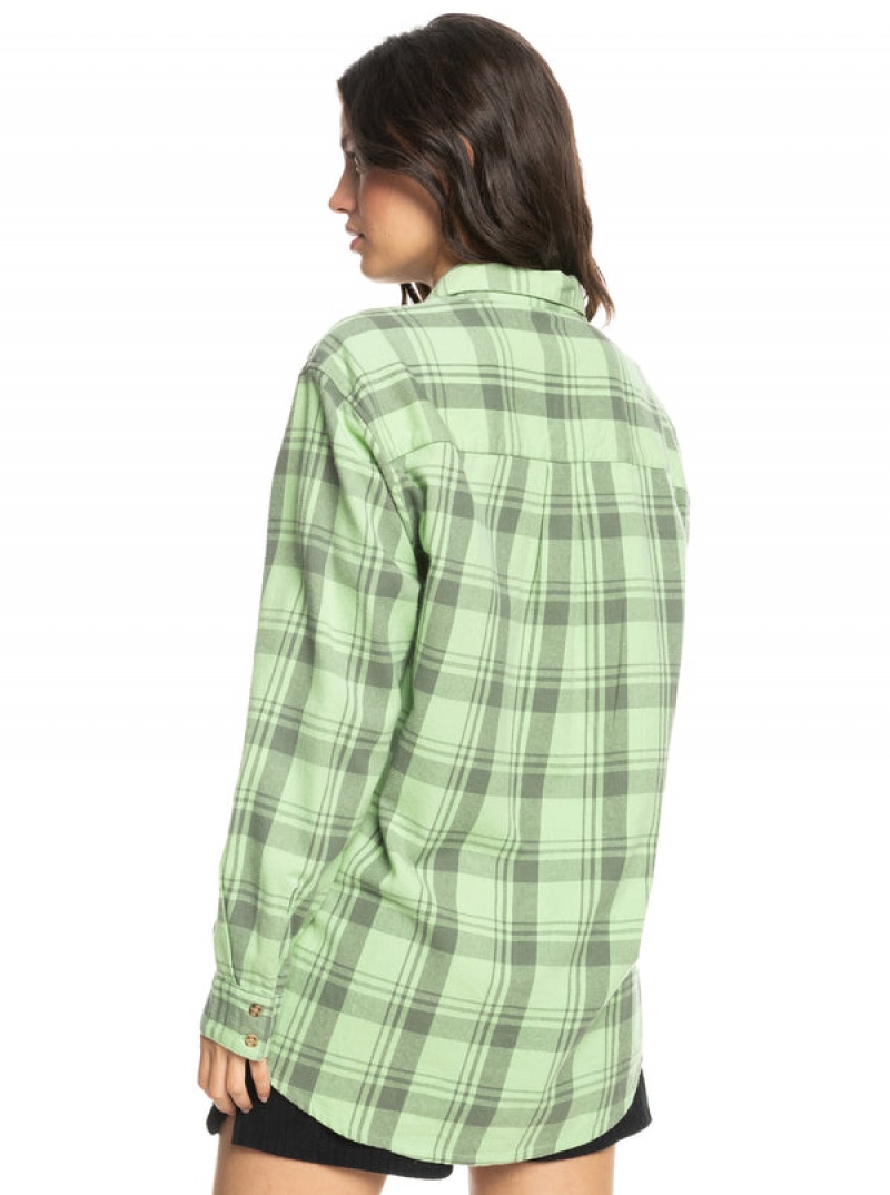 Roxy Let It Go Flannel Long Sleeve Oberteile | 58017-GUTZ