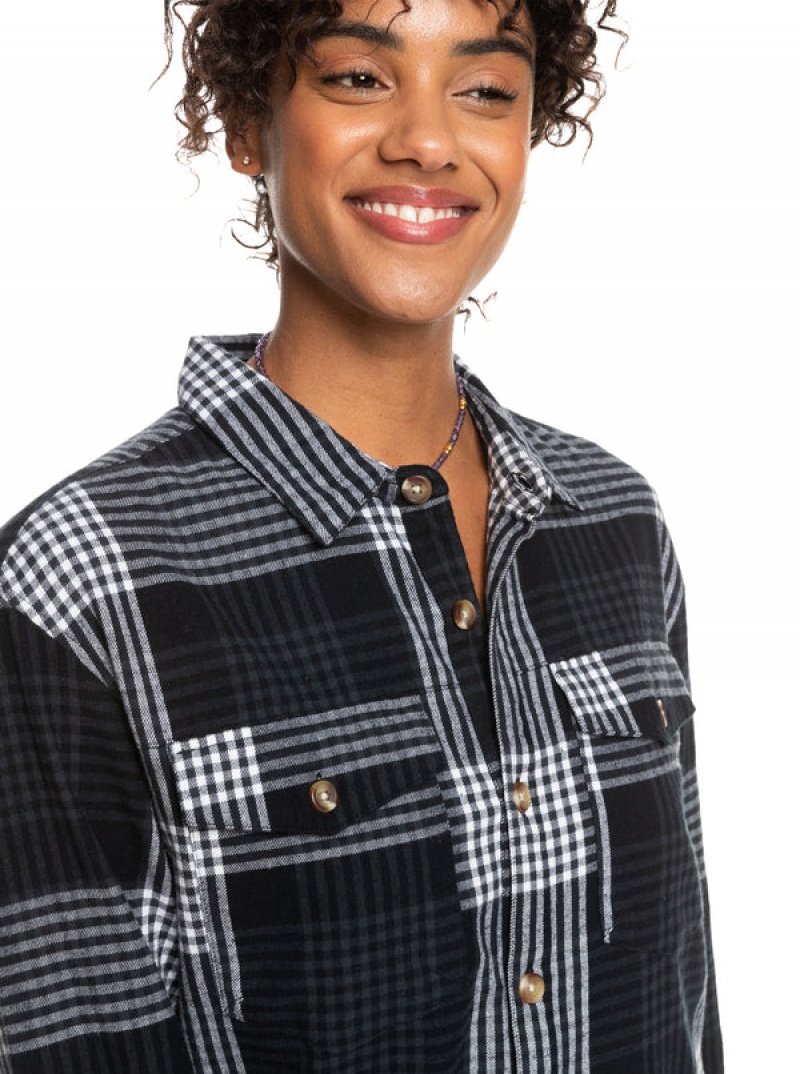 Roxy Let It Go Flannel Long Sleeve Oberteile | 29543-EZXN