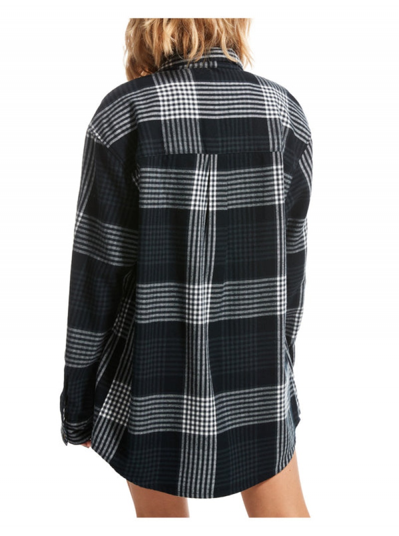 Roxy Let It Go Flannel Long Sleeve Oberteile | 29543-EZXN