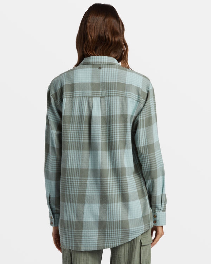 Roxy Let It Go Flannel Long Sleeve Oberteile | 29086-CBHU