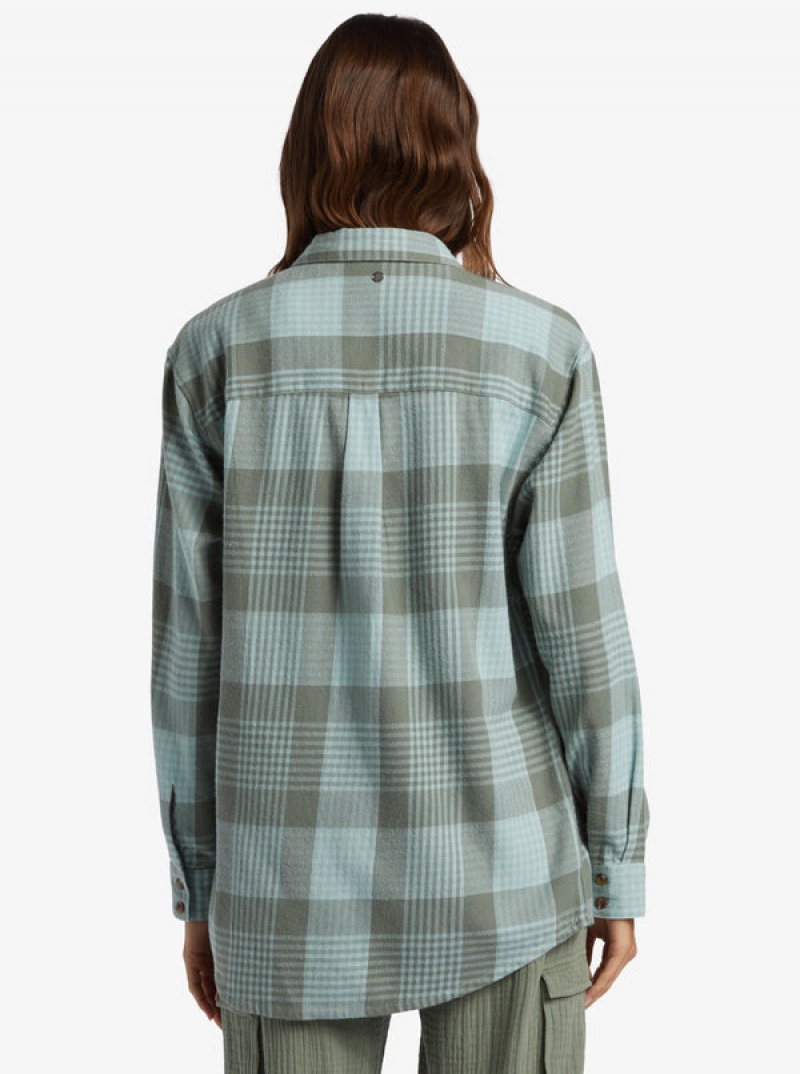 Roxy Let It Go Flannel Long Sleeve Oberteile | 29086-CBHU