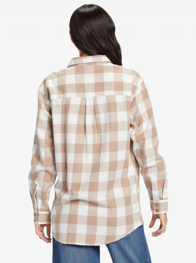 Roxy Let It Go Long Sleeve Flannel Oberteile | 96071-CJLH