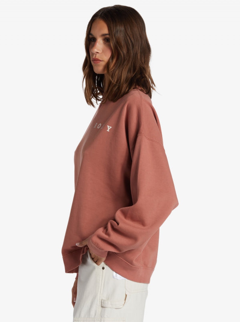 Roxy Lineup Oversized Crew Neck Hoodie | 08516-XQBL