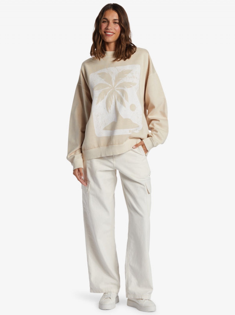 Roxy Lineup Oversized Crew Neck Loungewear | 38469-NKLX