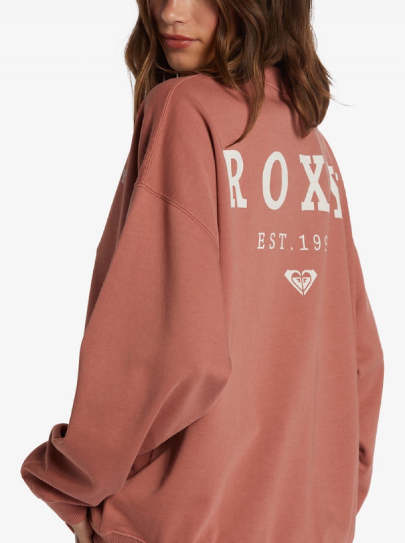 Roxy Lineup Oversized Crew Neck Loungewear | 79581-FKRD