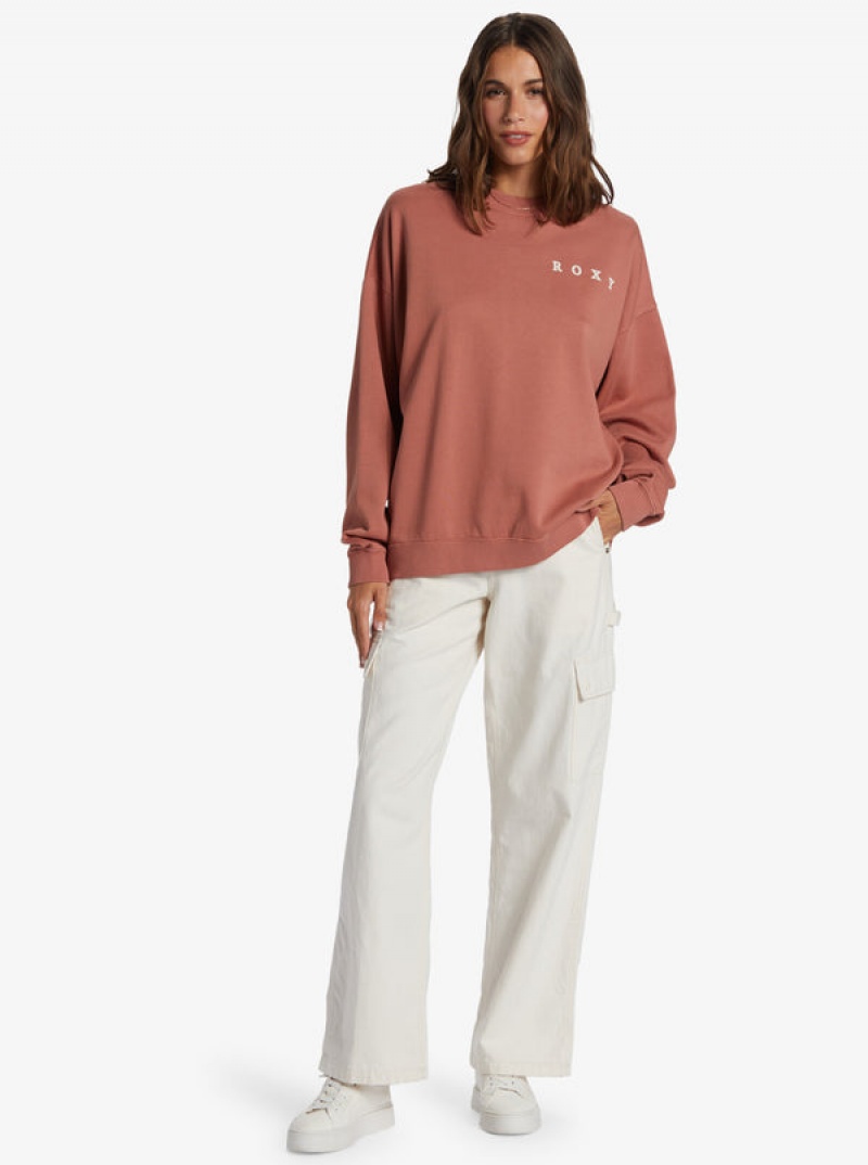 Roxy Lineup Oversized Crew Neck Loungewear | 79581-FKRD