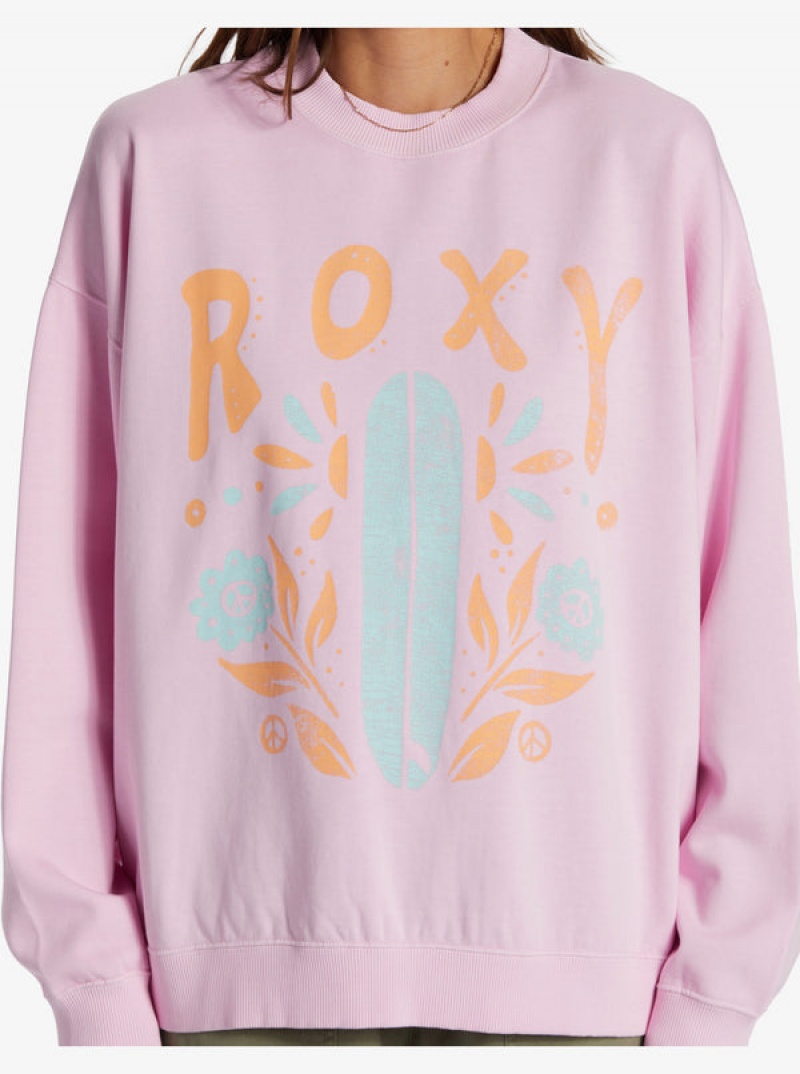 Roxy Lineup Oversized Crew Neck Loungewear | 86403-XDTA