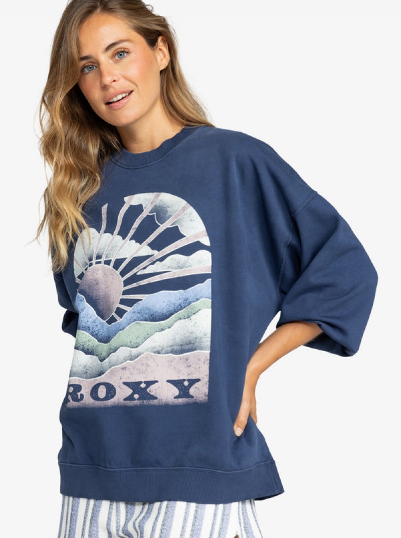 Roxy Lineup Oversized Crew Neck Loungewear | 75208-WSIX