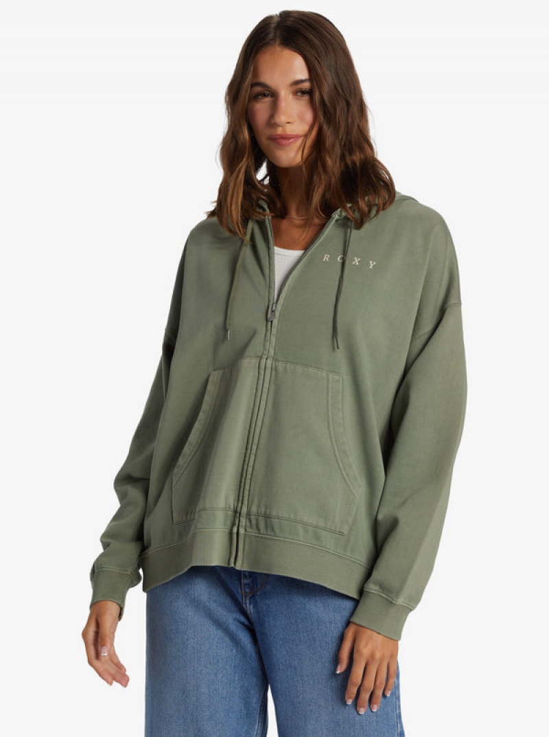 Roxy Lineup Oversized Zip-Up Loungewear | 58690-YZQB