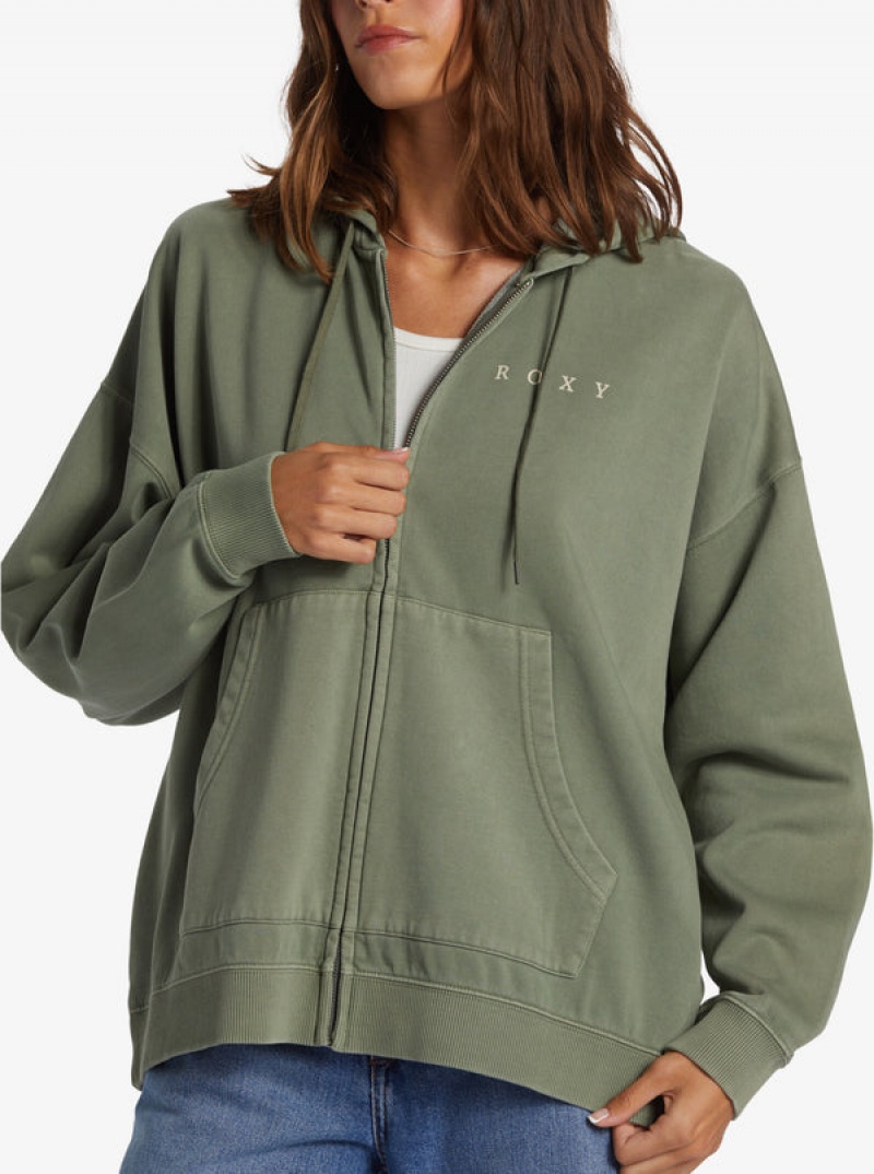 Roxy Lineup Oversized Zip-Up Loungewear | 58690-YZQB