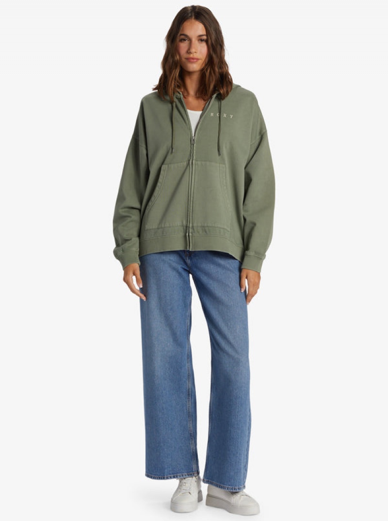 Roxy Lineup Oversized Zip-Up Loungewear | 58690-YZQB