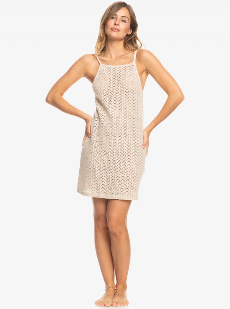 Roxy Love On The Weekend Beach Cover-Up Crochet Kleid | 37109-OTLP