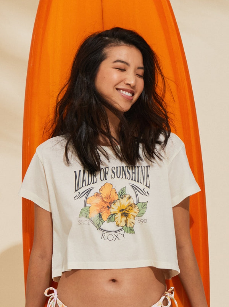 Roxy Made Of Sunshine T-shirts | 41326-CIJX