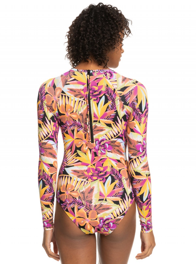 Roxy Mode Long Sleeve One-Piece Badeanzüge | 71354-RMSC