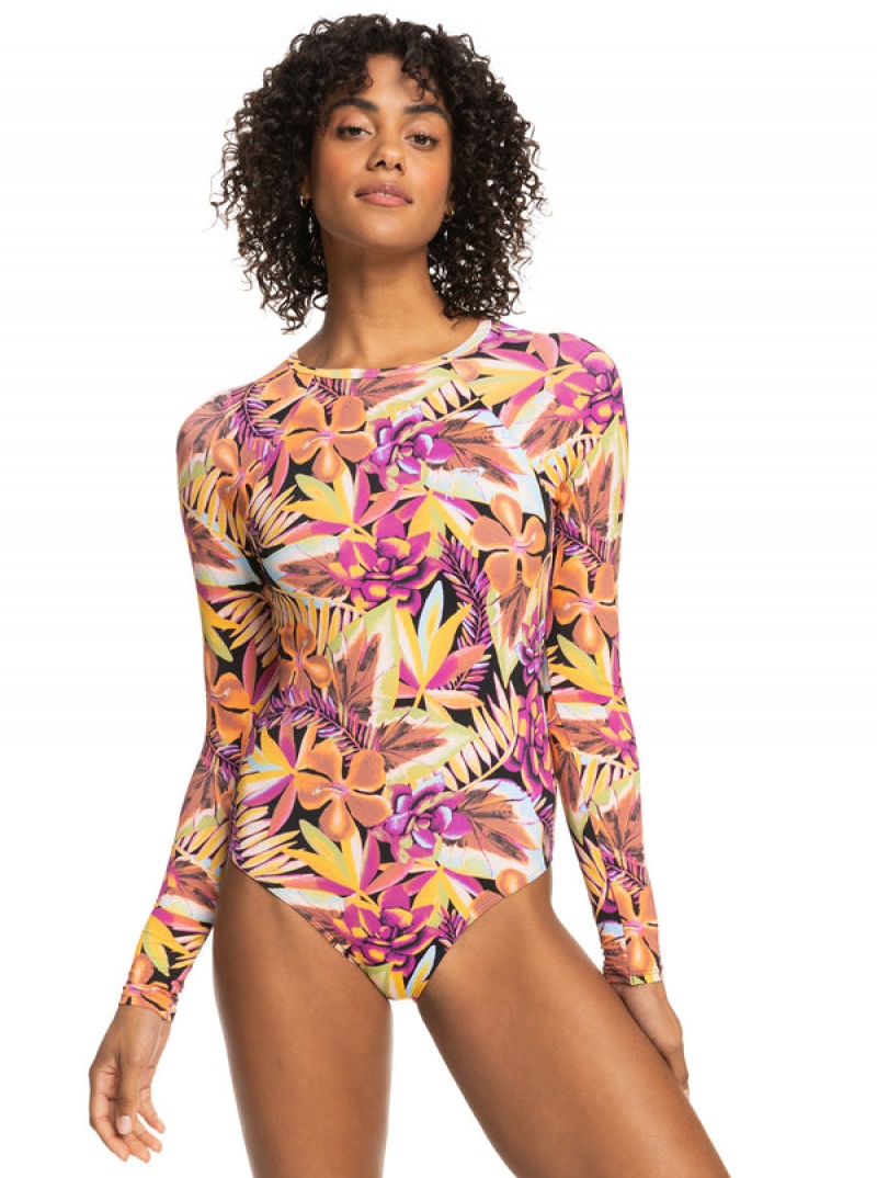 Roxy Mode Long Sleeve One-Piece Badeanzüge | 71354-RMSC