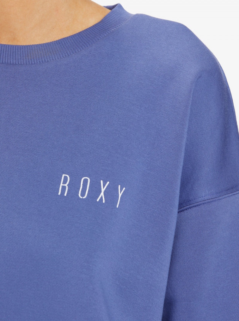 Roxy Morning Hike Crew Neck Hoodie | 12853-WVQU