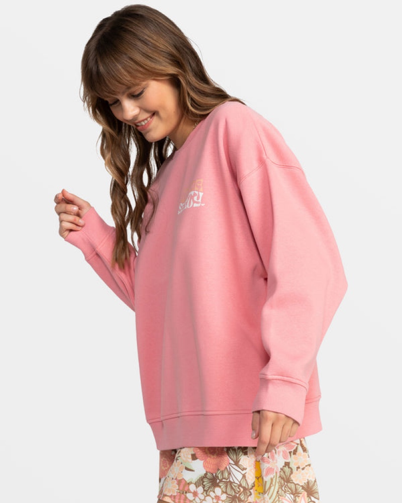 Roxy Morning Hike Crew Neck Hoodie | 21805-TLKE