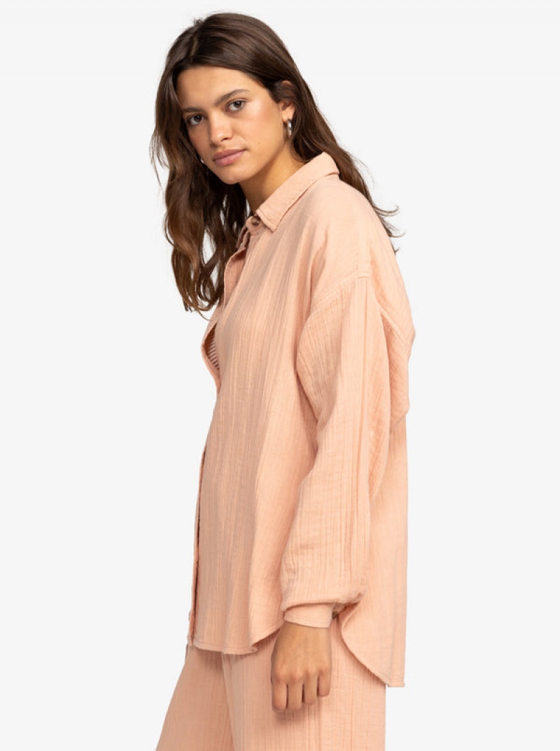 Roxy Morning Time Long Sleeve Oberteile | 14602-RBAG