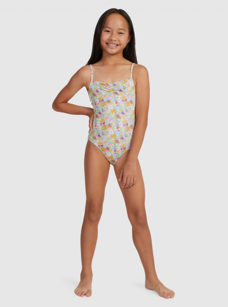 Roxy Nostalgic Seaside One-Piece Bademode Mädchen | 01657-LKZR