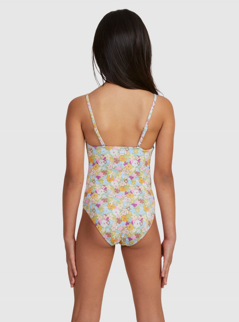 Roxy Nostalgic Seaside One-Piece Bademode Mädchen | 01657-LKZR