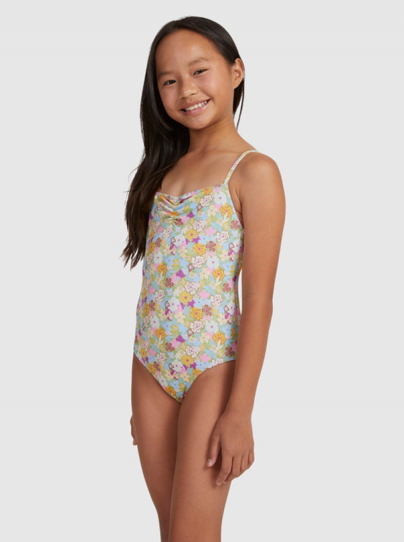 Roxy Nostalgic Seaside One-Piece Bademode Mädchen | 01657-LKZR