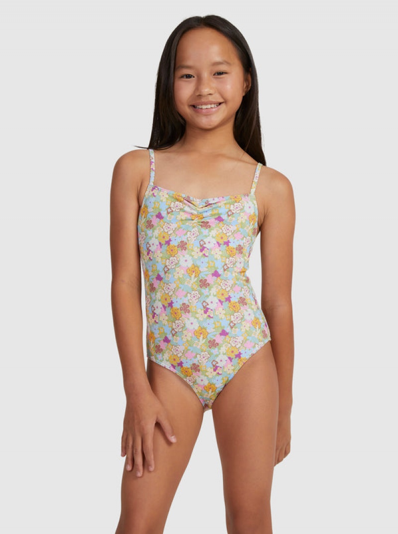 Roxy Nostalgic Seaside One-Piece Bademode Mädchen | 01657-LKZR