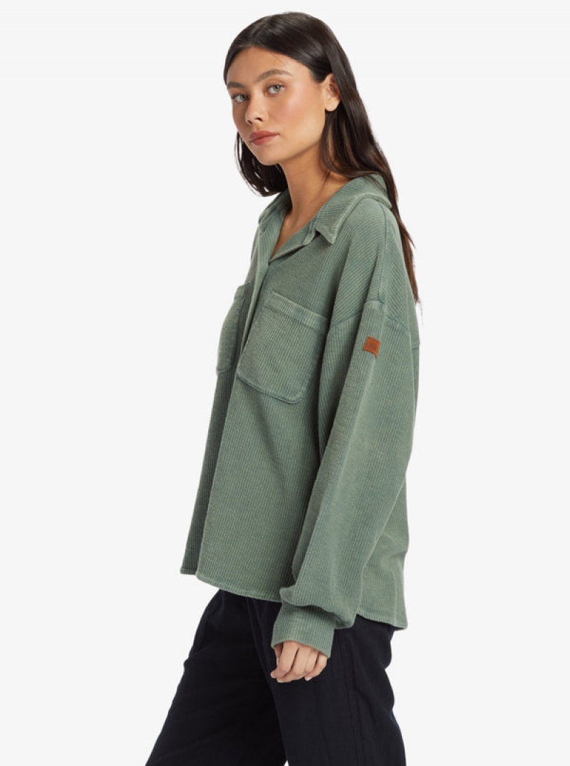 Roxy Off Duty Knit Shacket Oberteile | 28769-BLZK