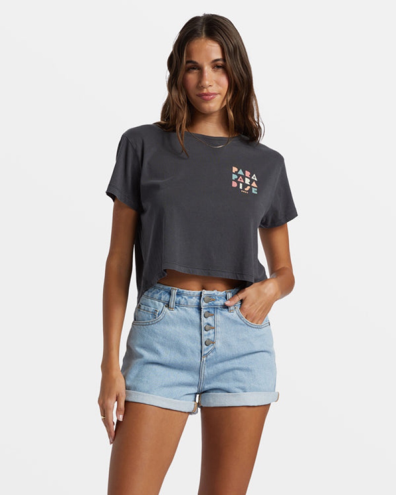 Roxy Para Paradise Cropped T-shirts | 89261-KEAM