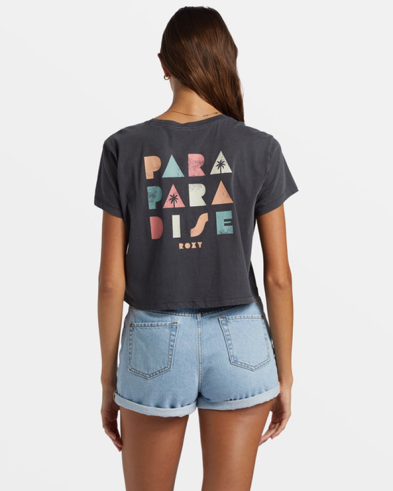 Roxy Para Paradise Cropped T-shirts | 89261-KEAM