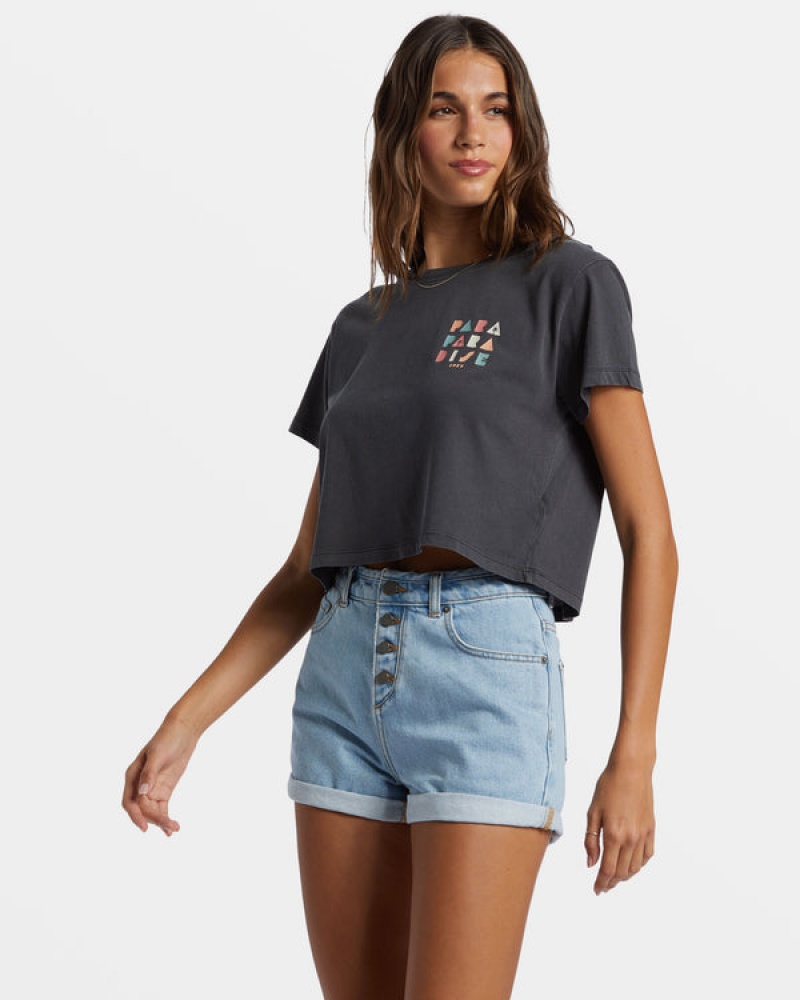 Roxy Para Paradise Cropped T-shirts | 89261-KEAM