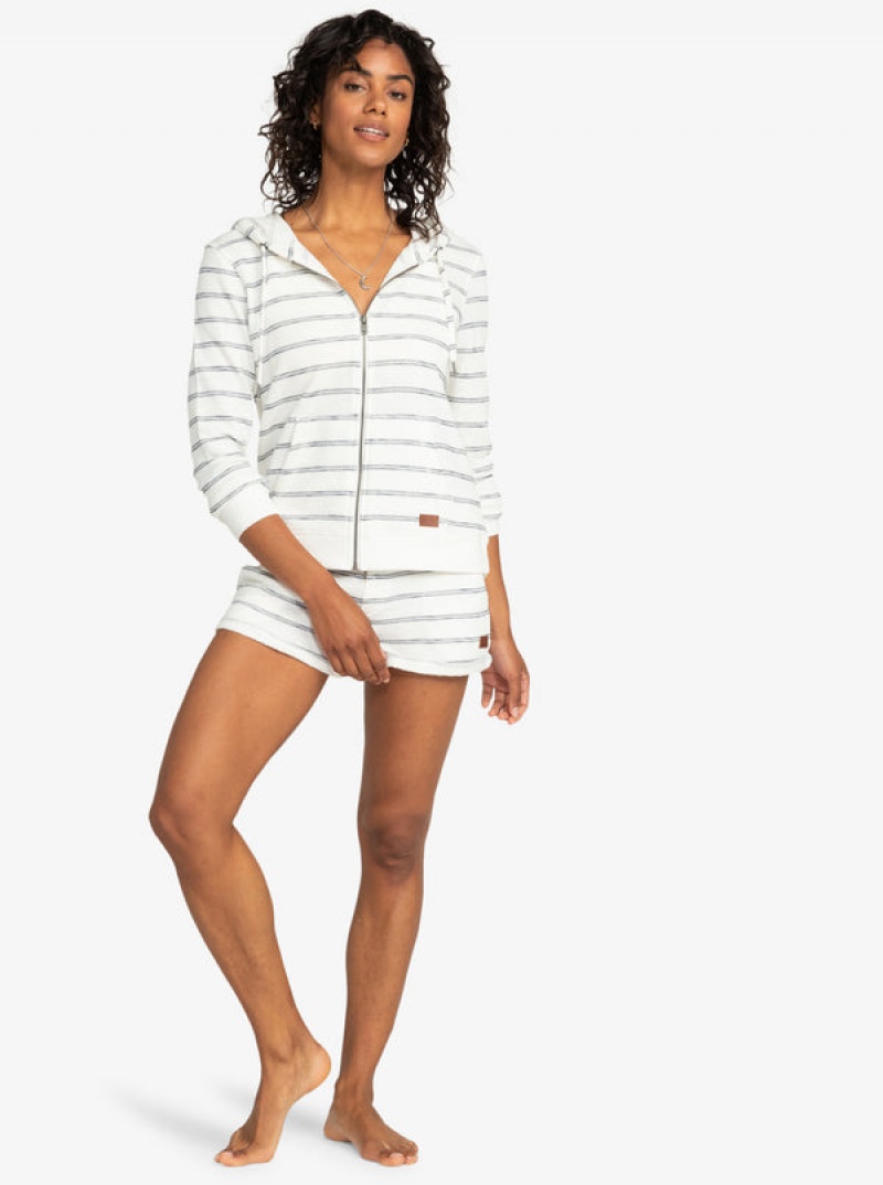 Roxy Perfect Wave Stripes Zip-Up Hoodie | 14389-AFXL