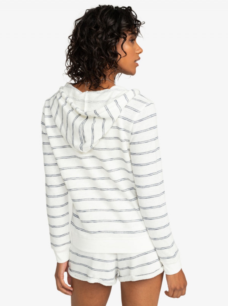 Roxy Perfect Wave Stripes Zip-Up Hoodie | 14389-AFXL