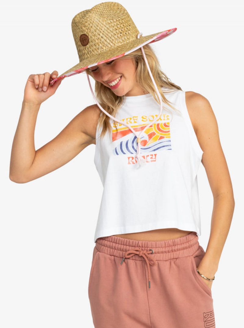 Roxy Pina To My Colada Printed Sun Hüte | 60314-QWXO