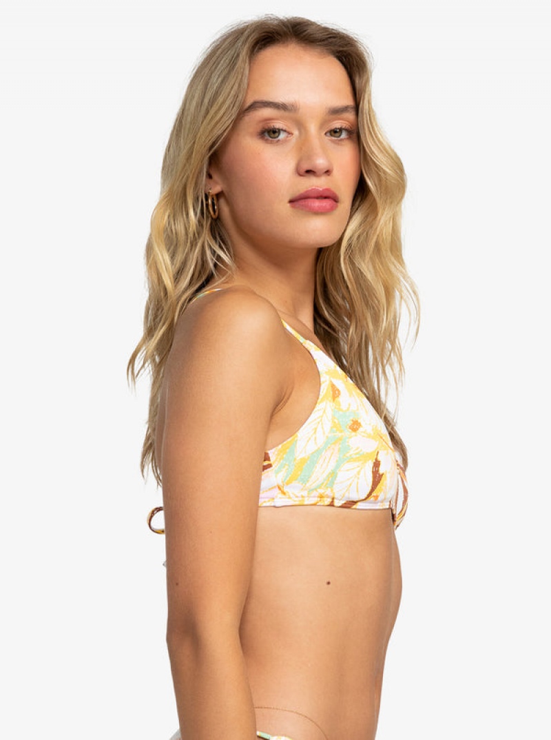 Roxy Printed Beach Classics Ba Athl Triangle Bikinioberteile | 12643-WBGE