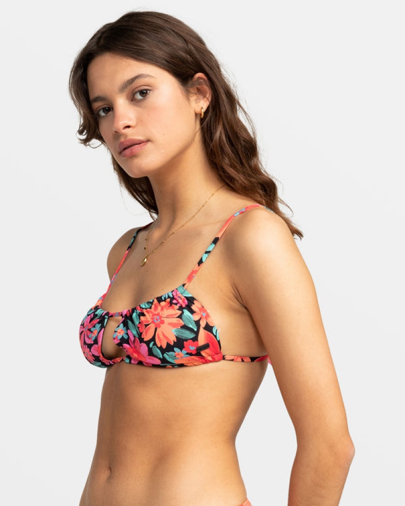 Roxy Printed Beach Classics Bralette Bikinioberteile | 05813-QYFZ