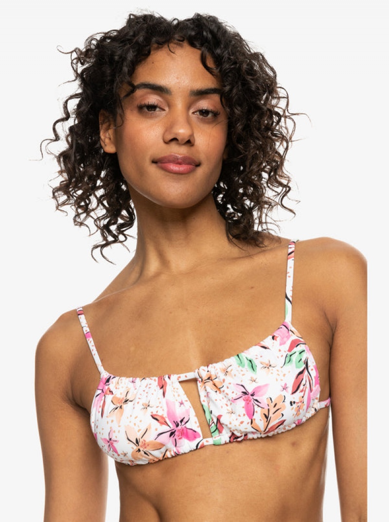 Roxy Printed Beach Classics Bralette Bikinioberteile | 36742-ALIB