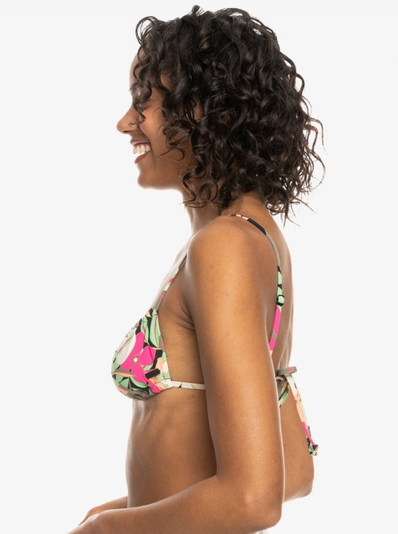 Roxy Printed Beach Classics Bralette Bikinioberteile | 23156-NYRZ