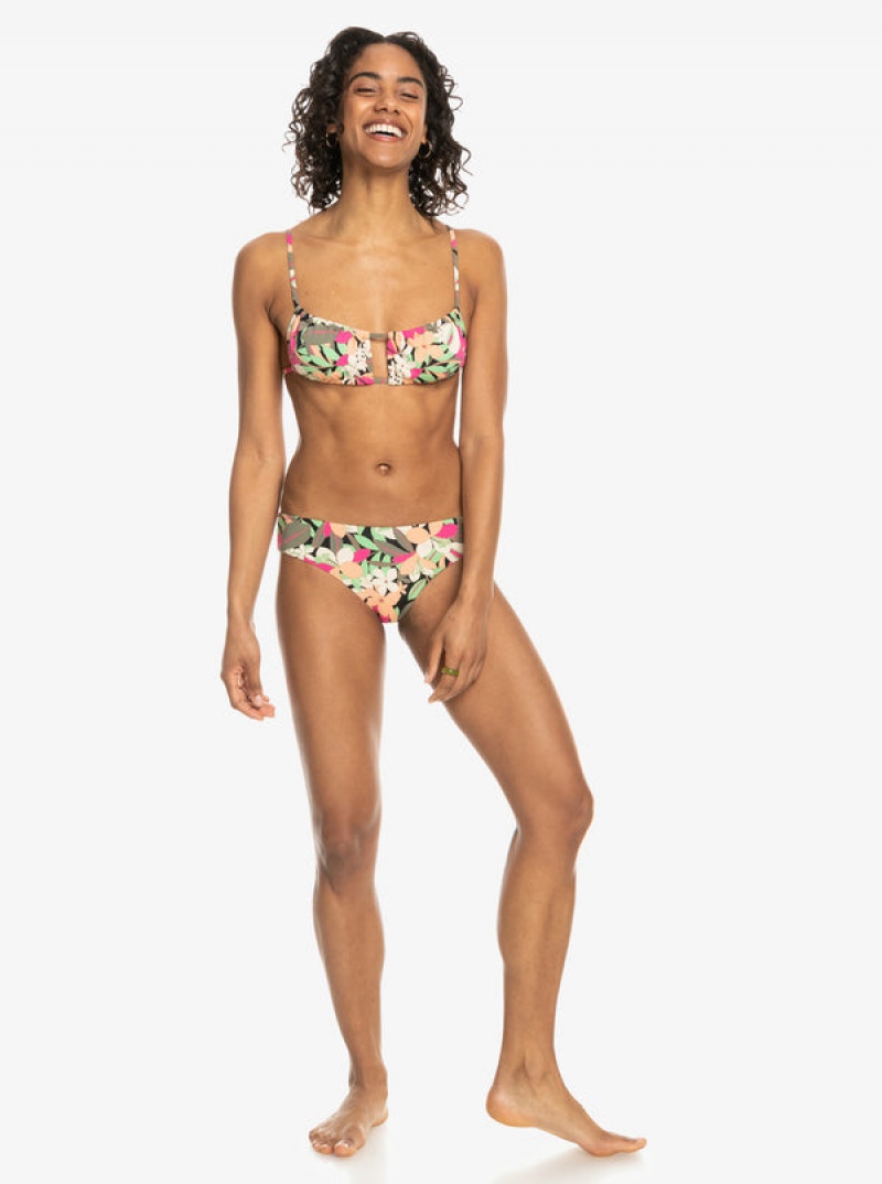 Roxy Printed Beach Classics Bralette Bikinioberteile | 23156-NYRZ