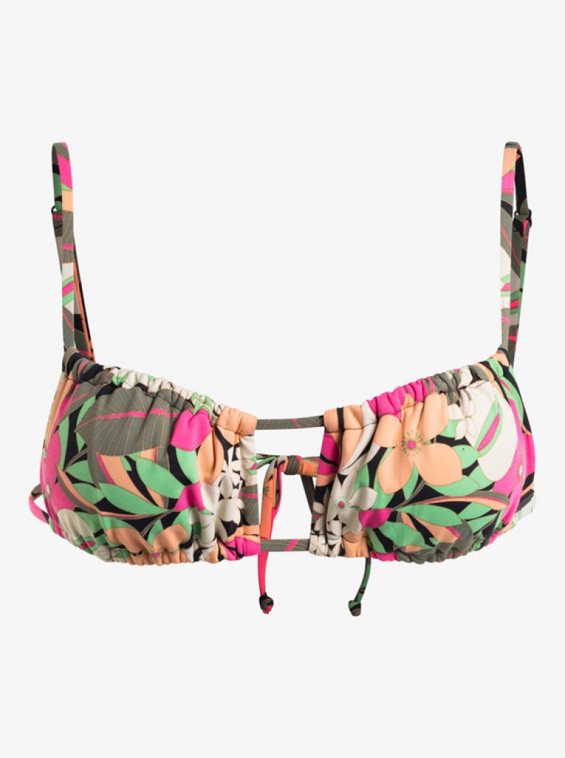 Roxy Printed Beach Classics Bralette Bikinioberteile | 23156-NYRZ