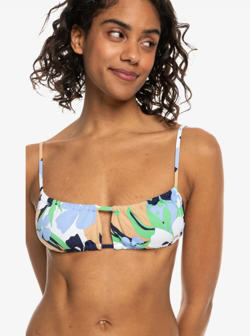 Roxy Printed Beach Classics Bralette Bikinioberteile | 34175-HNJY