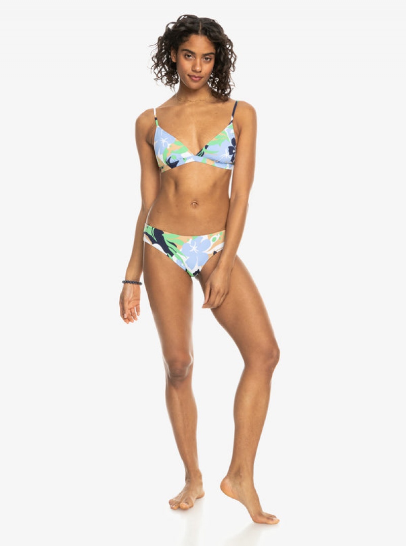 Roxy Printed Beach Classics Fixed Triangle Bikinioberteile | 46728-FJAN